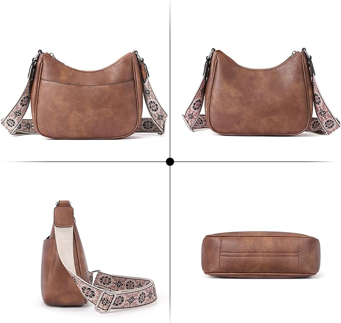 CLUCI Crossbody Vegan Leather Purse - bolso versátil para viajes